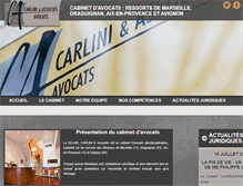 Tablet Screenshot of carlini-avocats.com